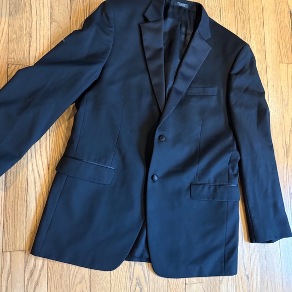 100% Wool Perfect Condition JNY Tuxedo for Big Guy - Picture 5 of 5